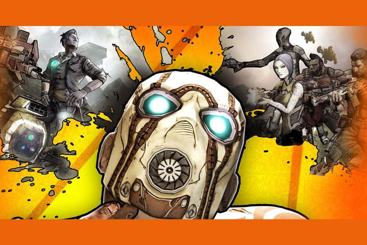 Borderlands Characters In Action Wallpaper