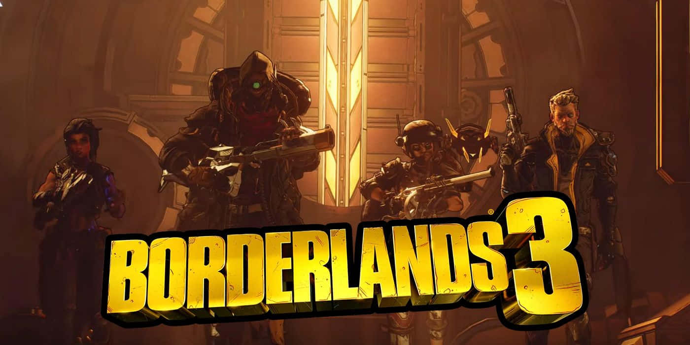 Borderlands Characters Showcasing Their Uniqueness In Action Wallpaper