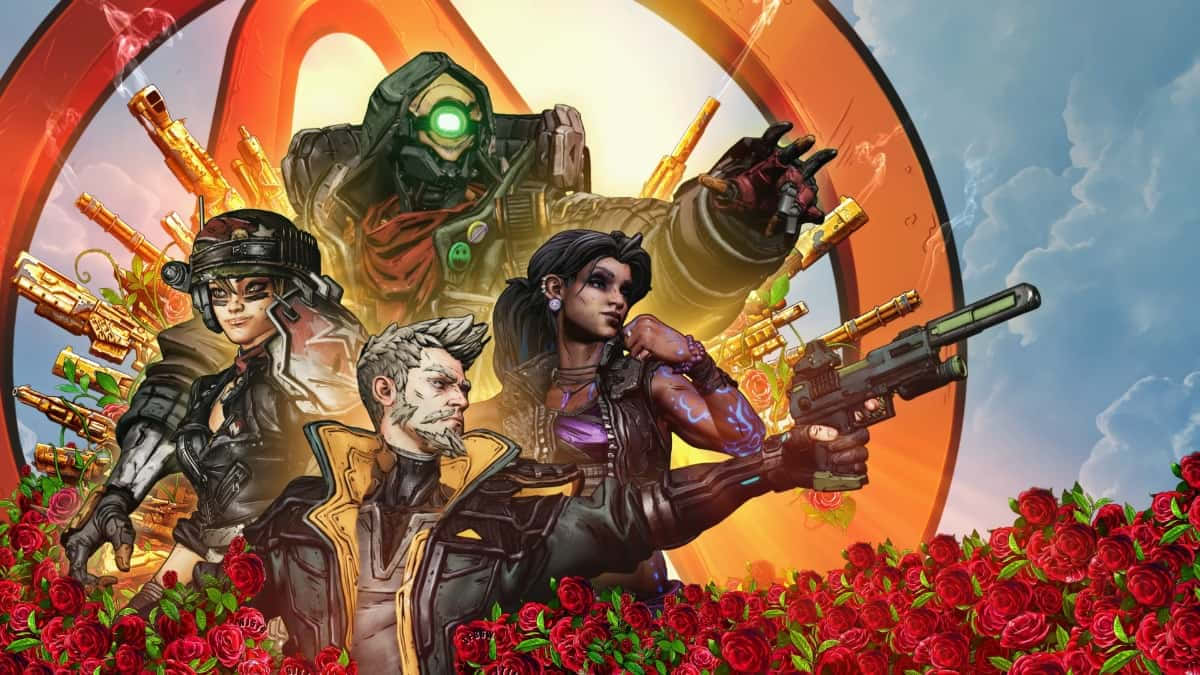 Borderlands Characters Unite Wallpaper