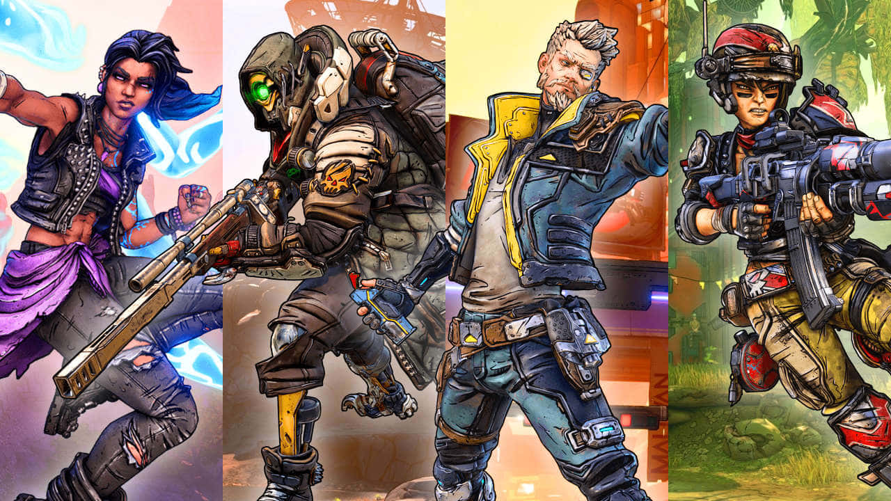 Borderlands Characters Unite Wallpaper