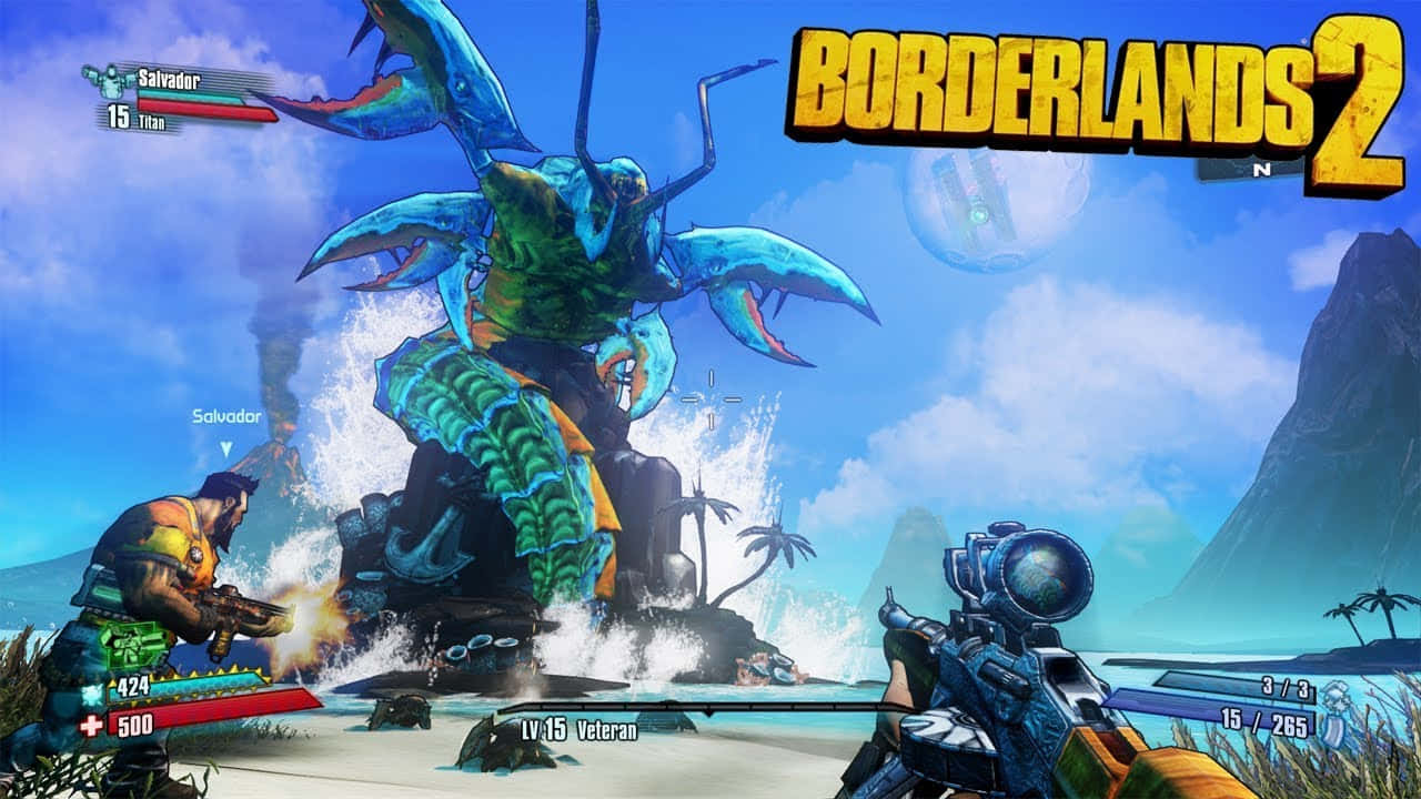 Borderlands2_ Battle_ Scene Wallpaper