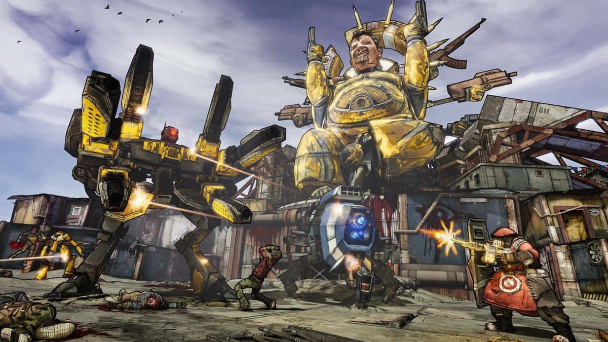 Borderlands2_ Battle Scene Wallpaper