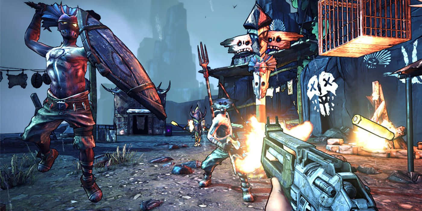 Borderlands2_ Battle Scene Wallpaper