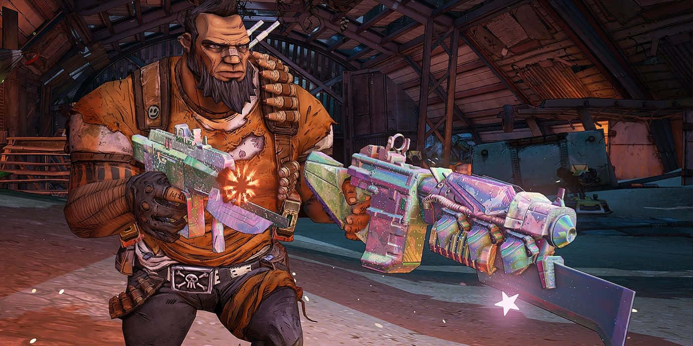 Borderlands2_ Gun Wielding_ Character Wallpaper