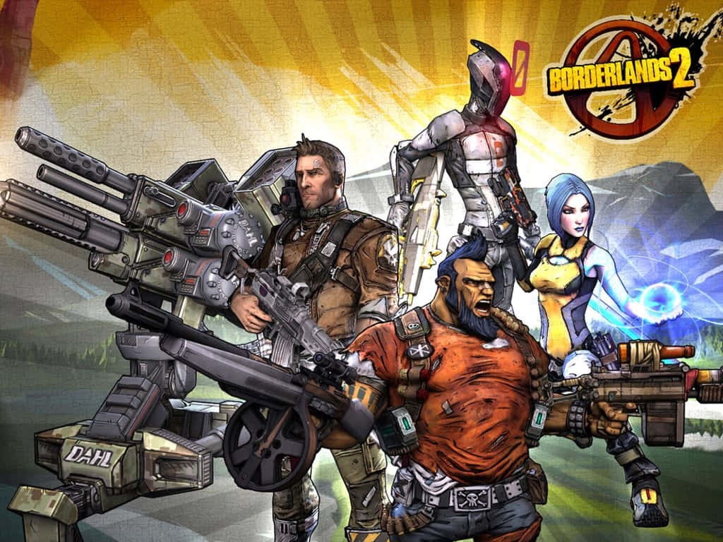 Borderlands2 Vault Hunters Readyfor Action Wallpaper