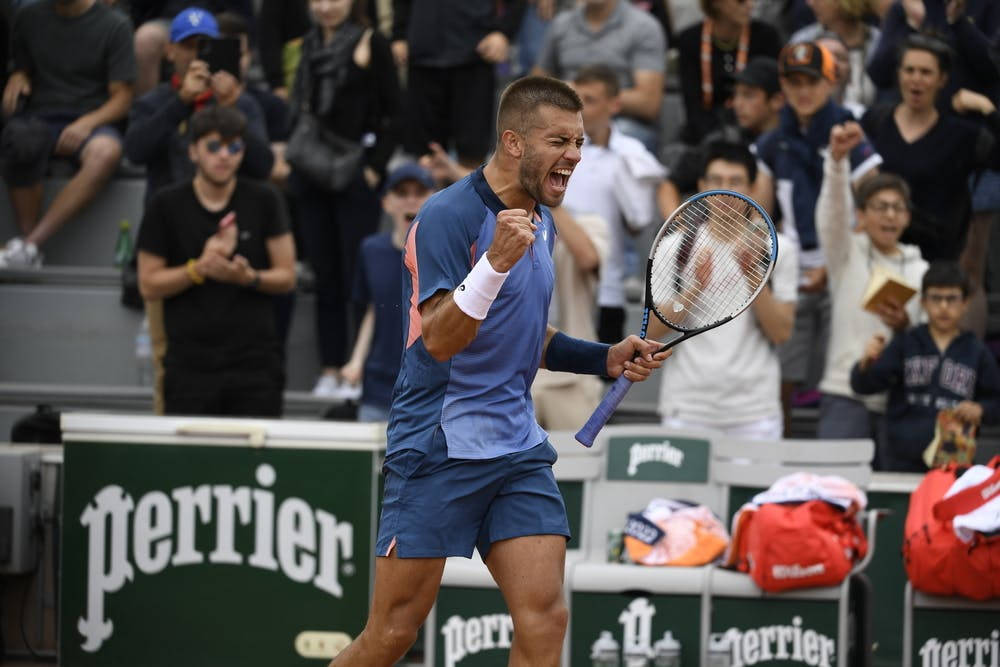 Borna Coric And Audience Wallpaper