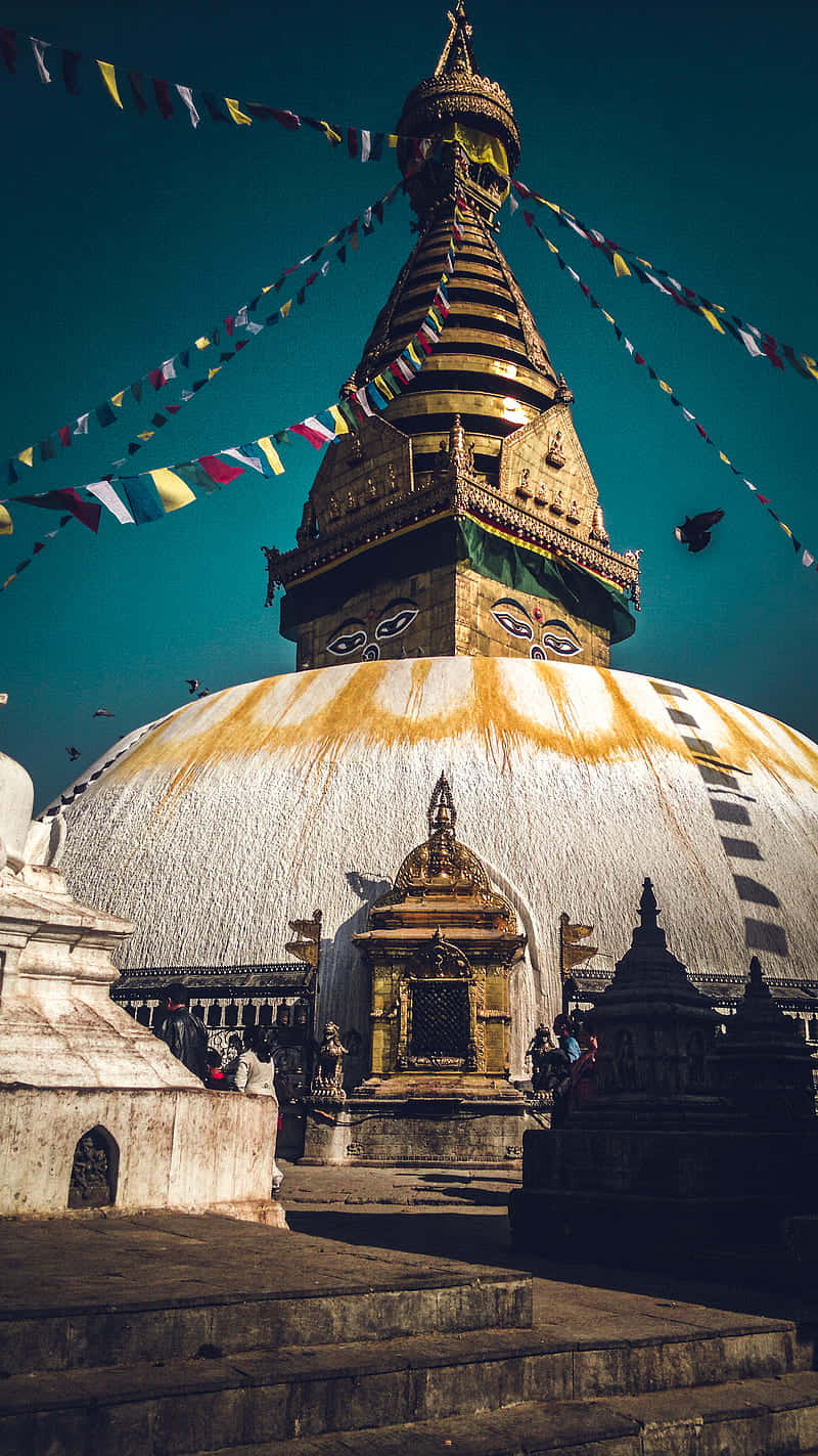 Boudhanath Stupa Aesthetic Portrait Wallpaper