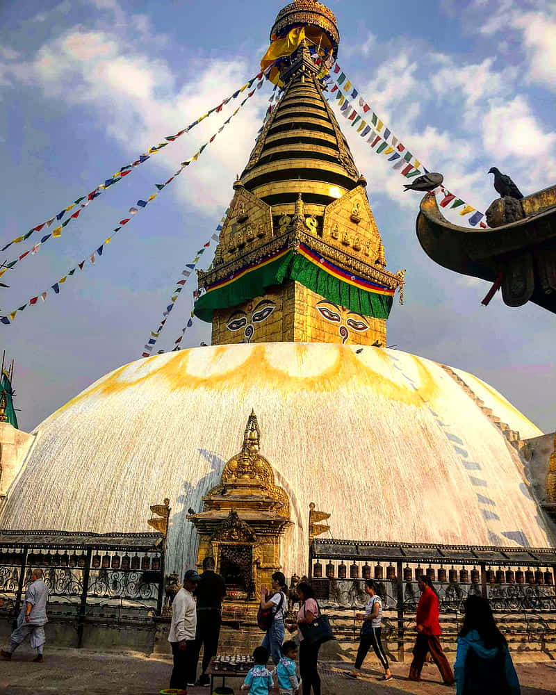 Boudhanath Stupa From The Mandala Wallpaper