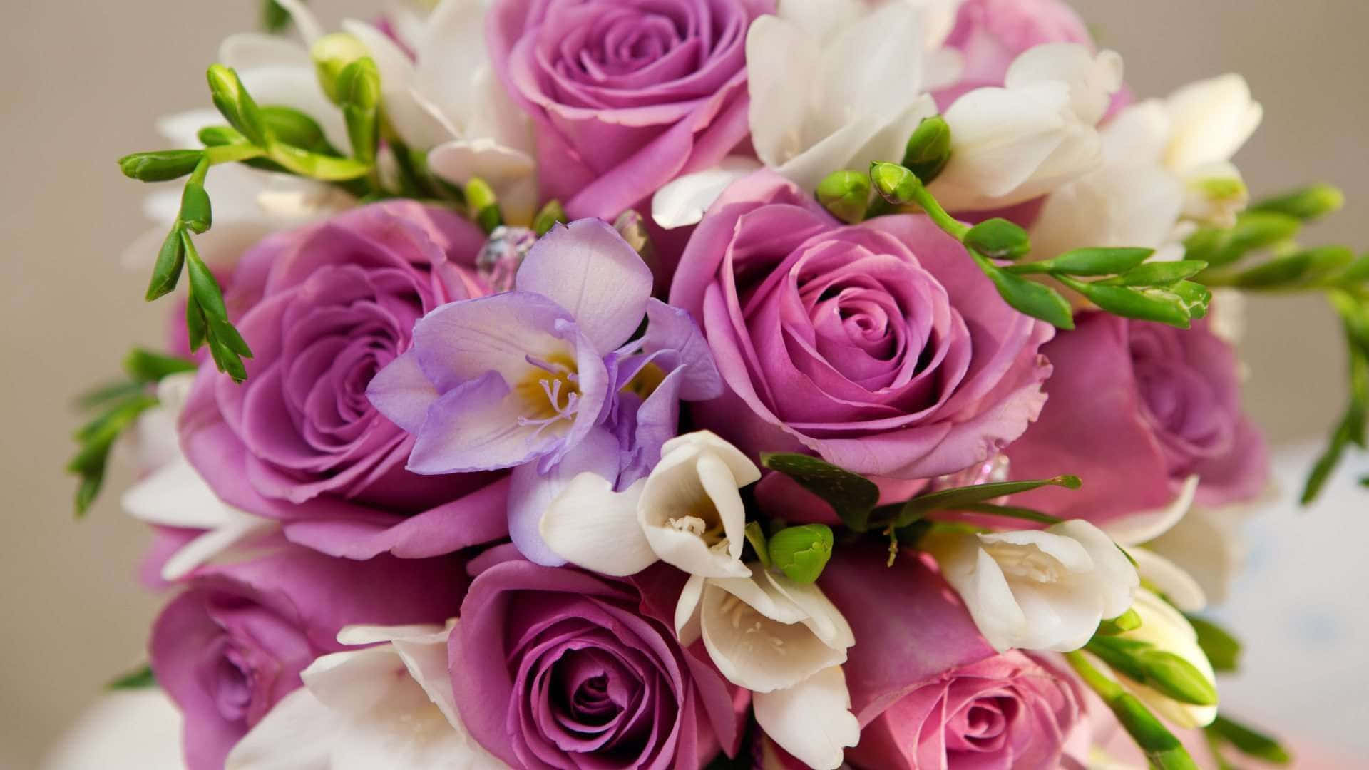 Bountiful And Breathtaking Flower Arrangement Wallpaper