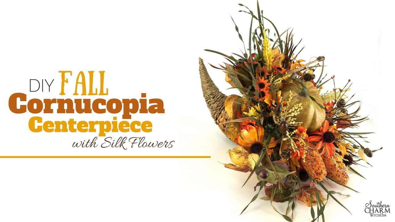 Bountiful Fall Cornucopia Wallpaper