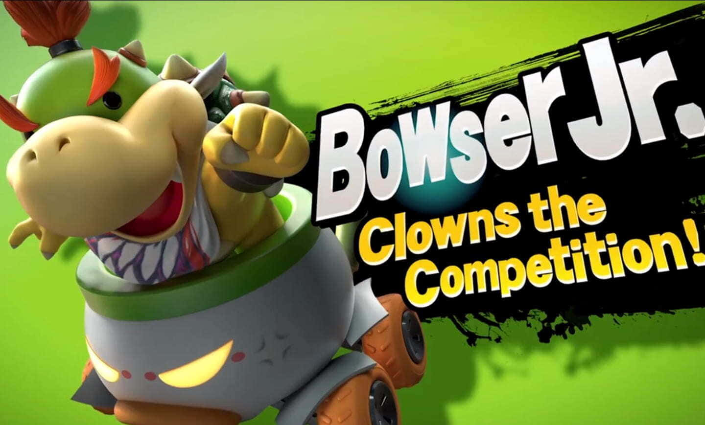 Bowser Jr., The Mischievous Son Of Bowser, In Action. Wallpaper