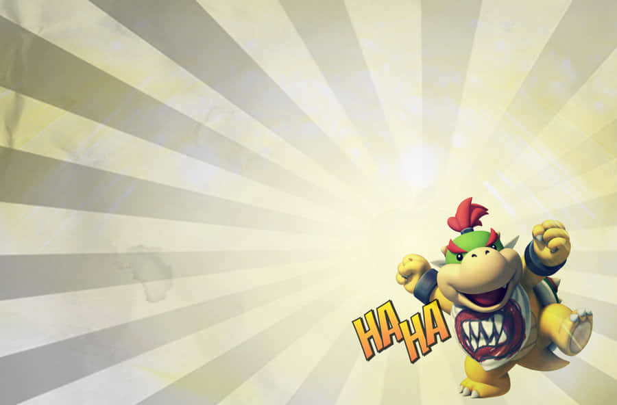 Bowser Jr., The Mischievous Son Of King Bowser, In Action Wallpaper