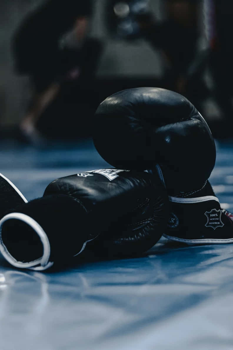 Boxing Gloveson Gym Floor.jpg Wallpaper