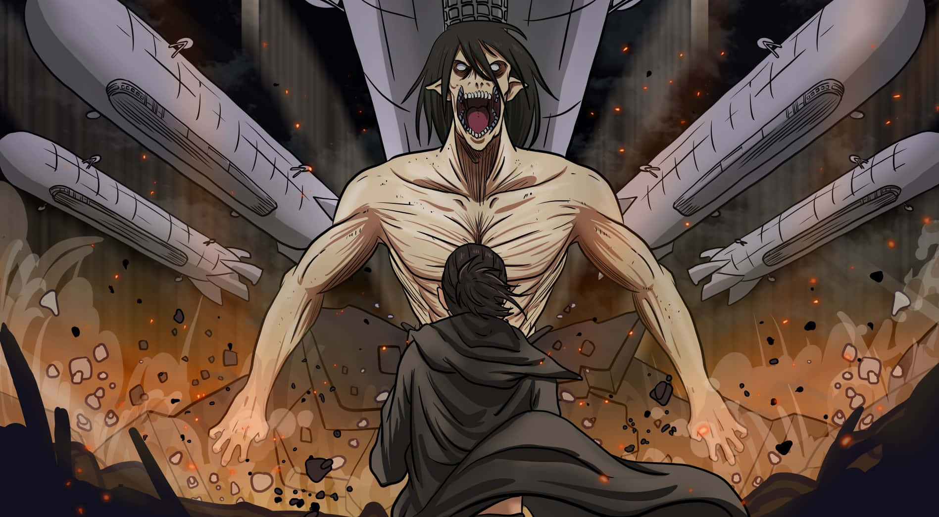 Brace Yourself For The Final Season Of Attack On Titan Wallpaper