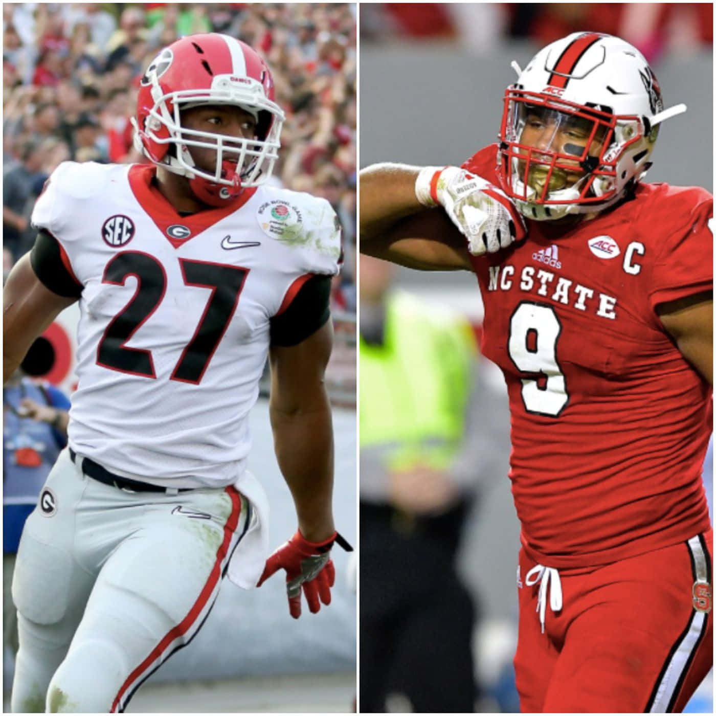 Bradley Chubb Nick Chubb Split Screen Wallpaper