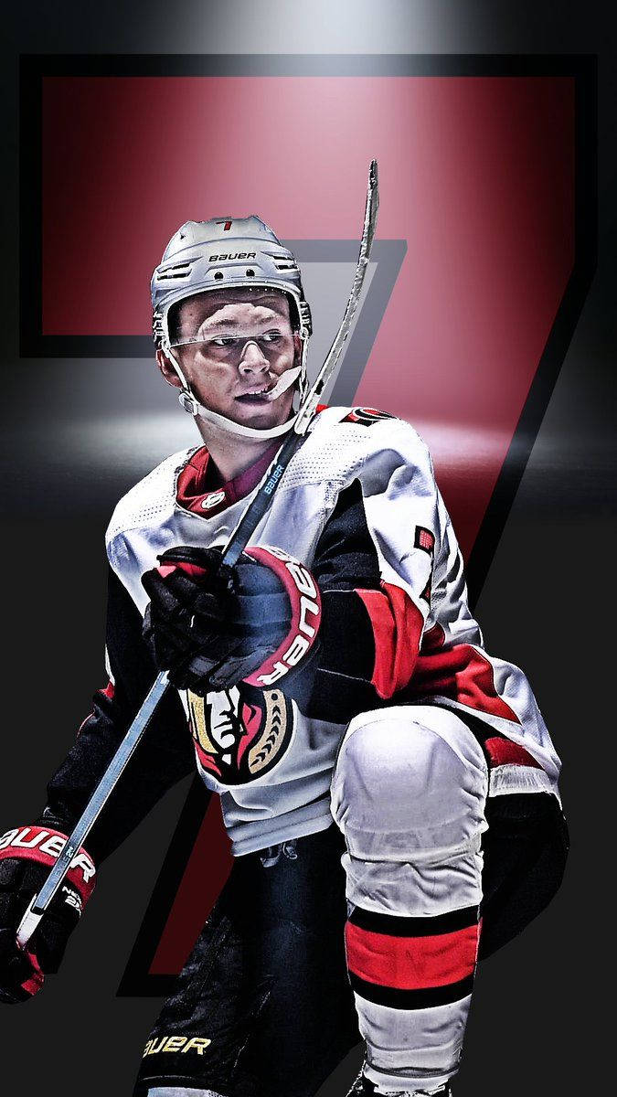 Brady Tkachuk Graphic Art Spotlight Wallpaper