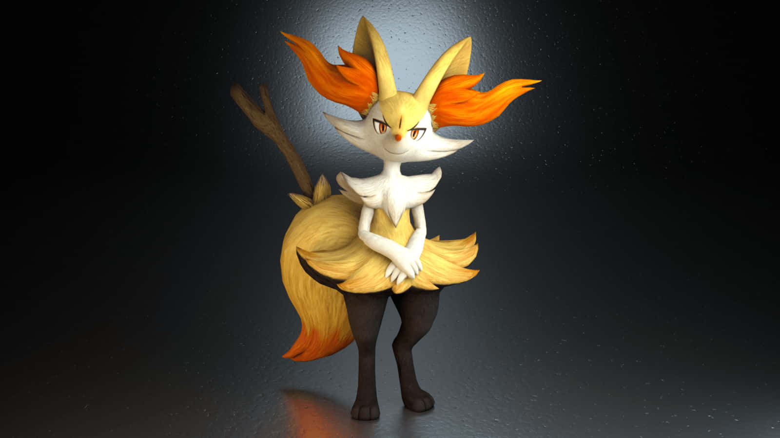 Braixen Pokemon Character Render Wallpaper