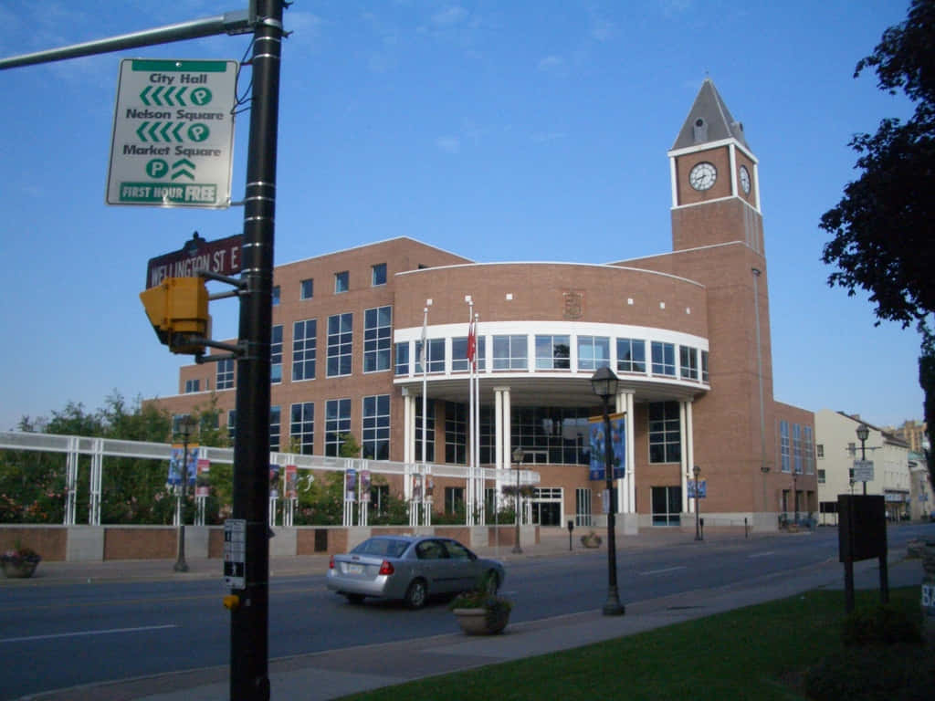 Brampton City Hall Clock Tower Wallpaper