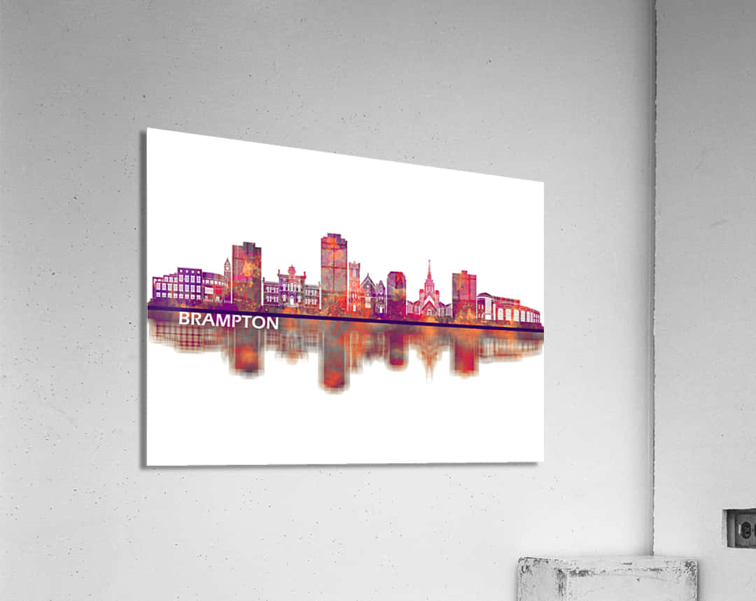 Brampton Cityscape Art Canvas Wallpaper