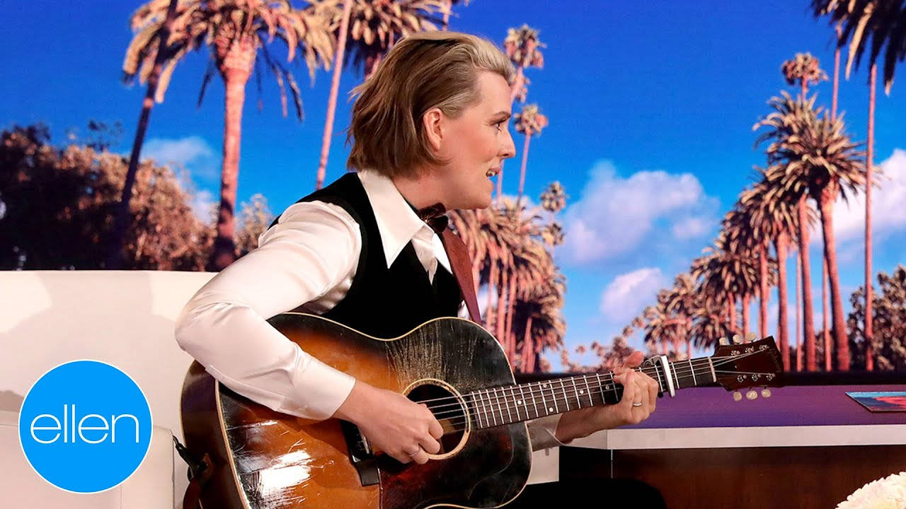 Brandi Carlile Performing Live On The Ellen Show Wallpaper