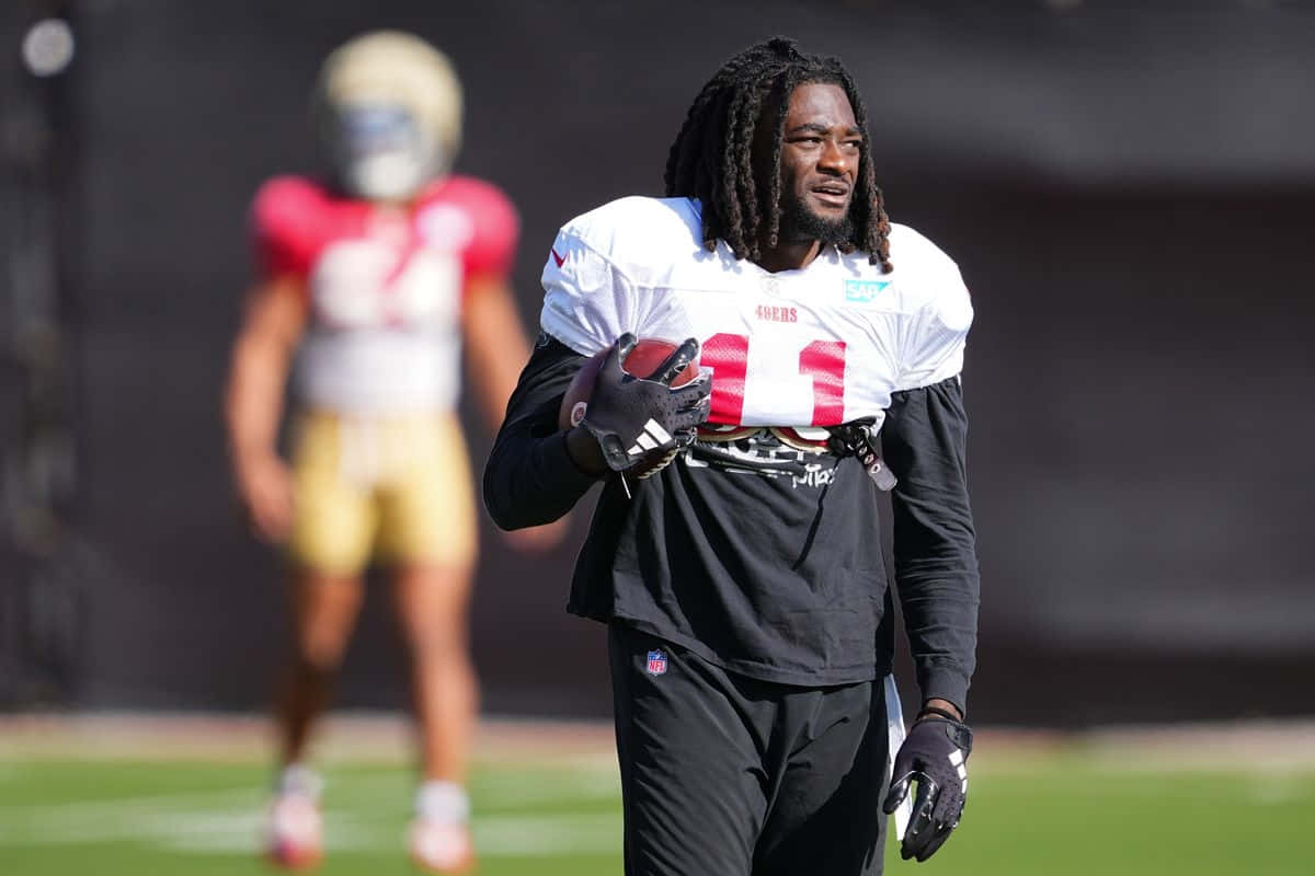 Brandon Aiyuk49ers Practice Session Wallpaper