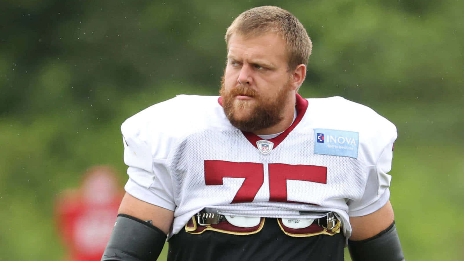 Brandon Scherff In Ashburn Virginia Minicamp Wallpaper