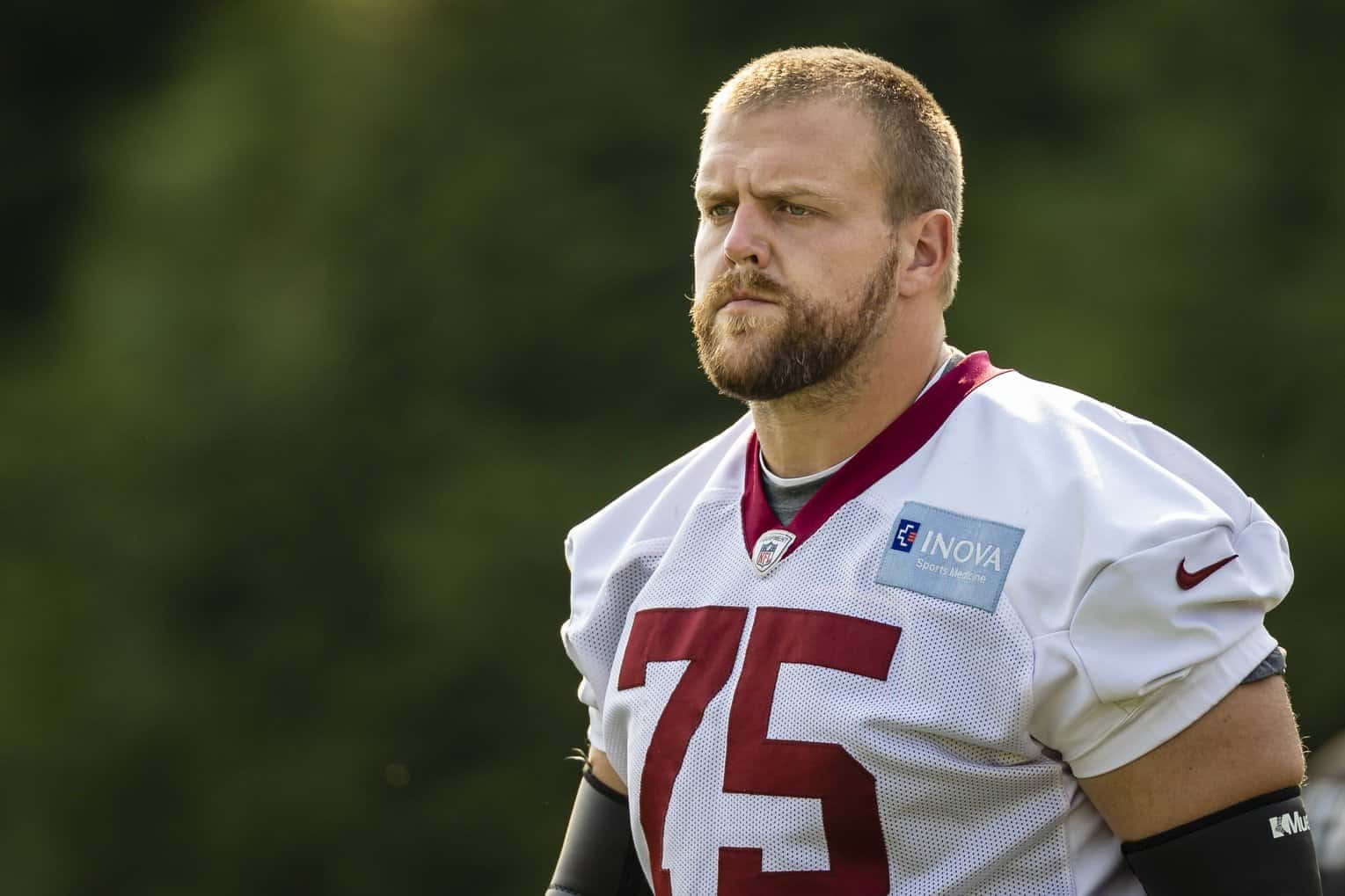 Brandon Scherff In Mandatory Minicamp Inova Sports Performance Center 2021 Wallpaper