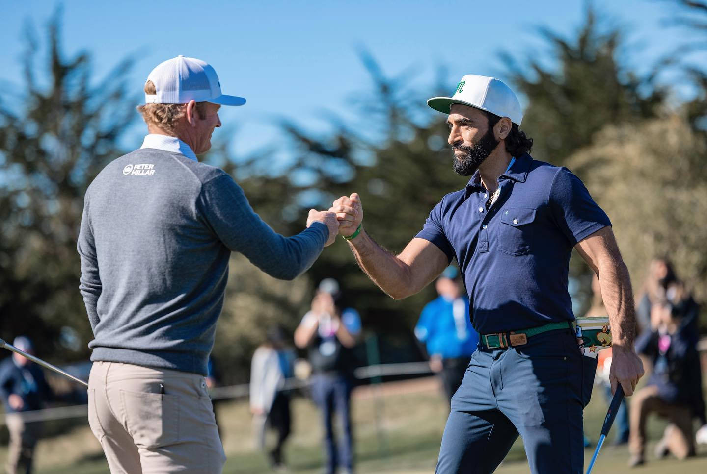 Brandt Snedeker Fist Bump With Player Wallpaper