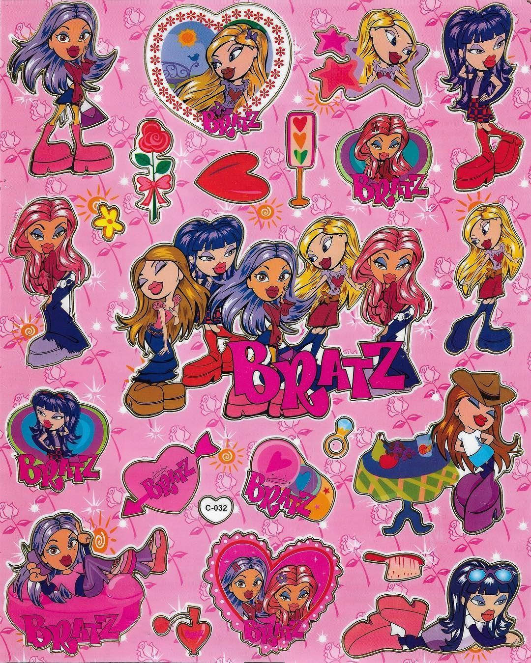 Bratz Doll Stickers Wallpaper