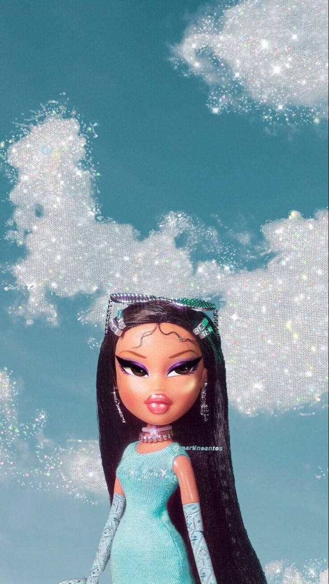 Bratz Dolls Blue Clouds Wallpaper