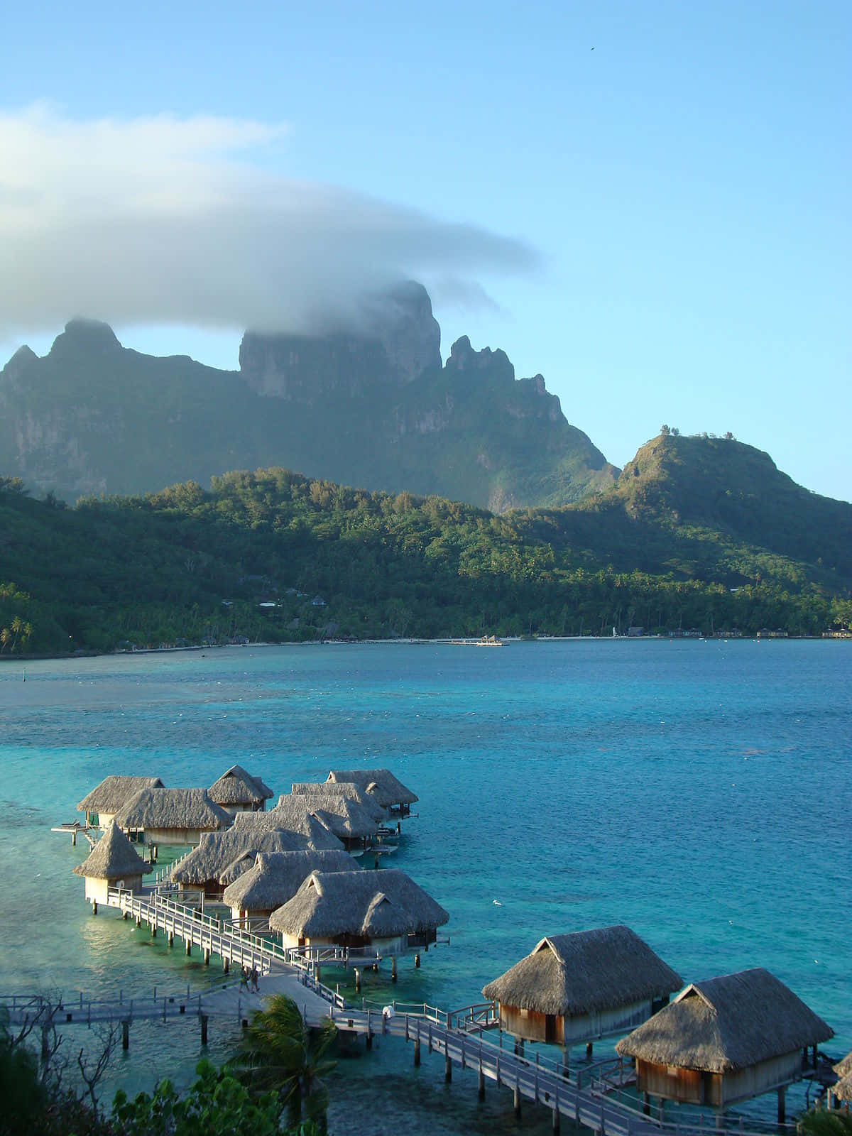 Breathtaking Bora Bora Beach Sunrise Wallpaper