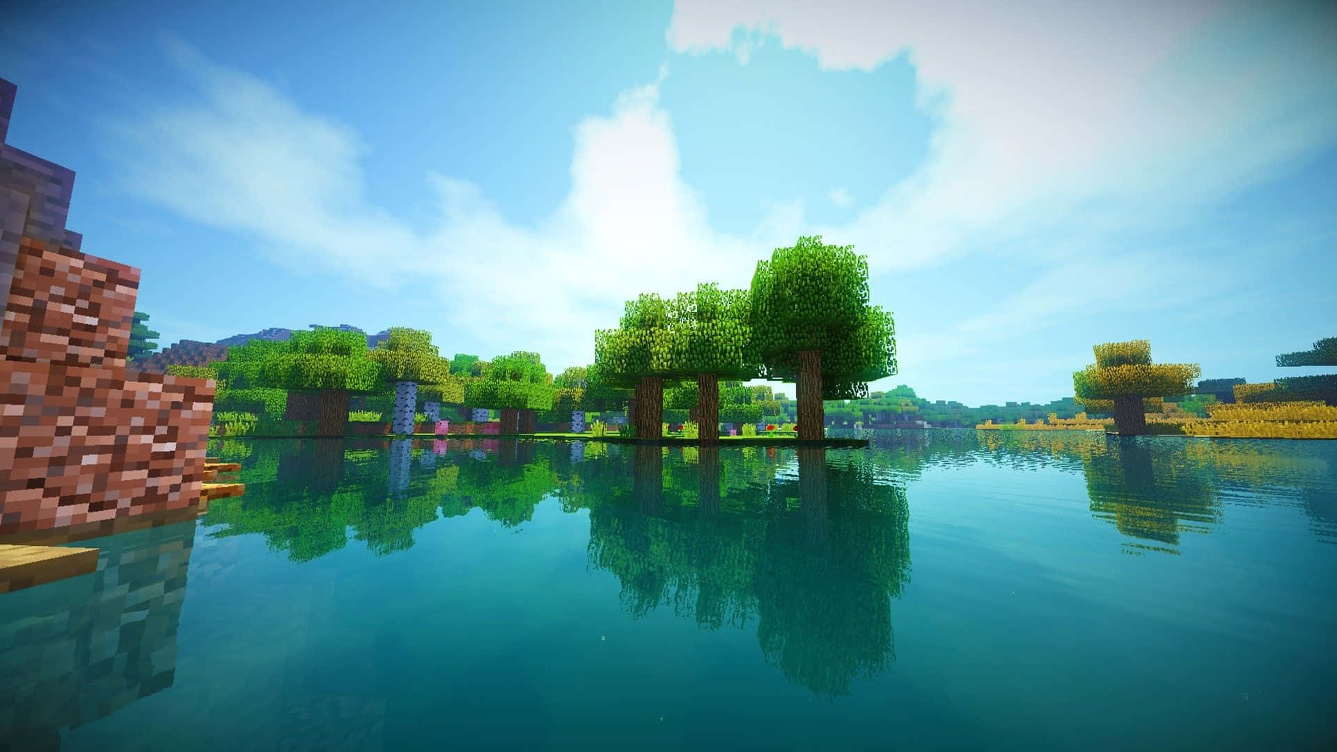 Breathtaking Minecraft Shaders Wallpaper