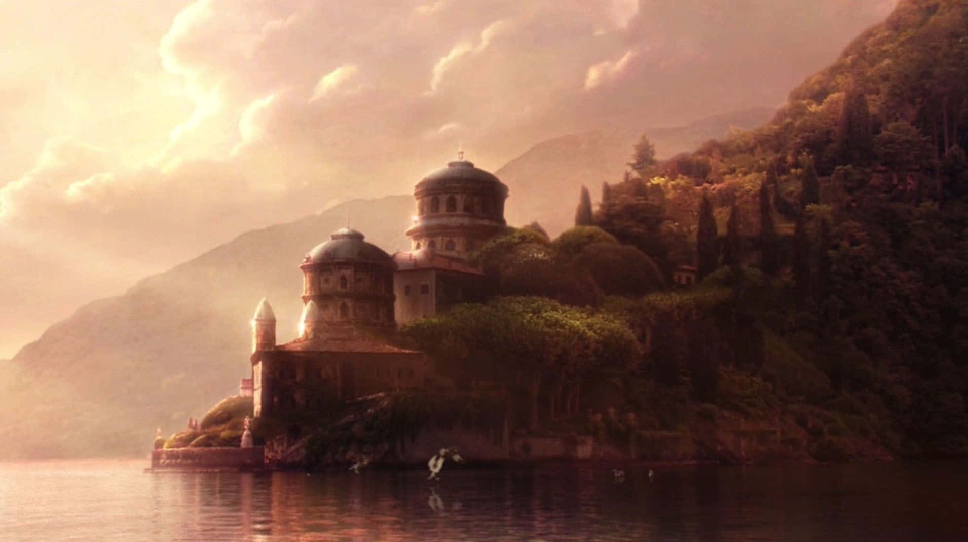 Breathtaking View Of Majestic Naboo Landscape During Sunset Wallpaper