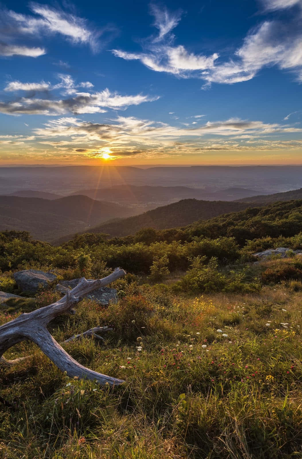 Breathtaking View Of The Blue Ridge Mountains Wallpaper