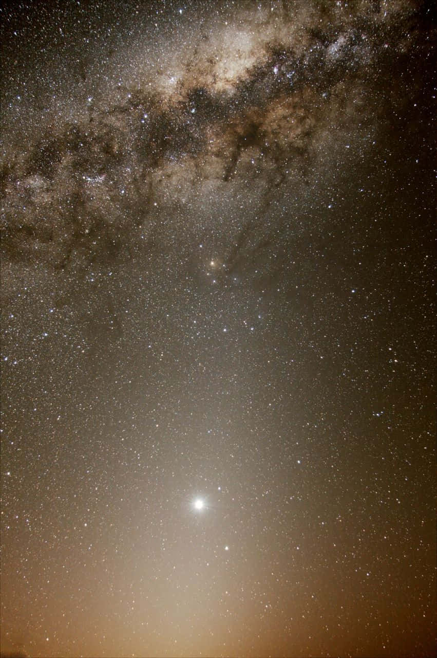 Breathtaking View Of The Galactic Center Wallpaper