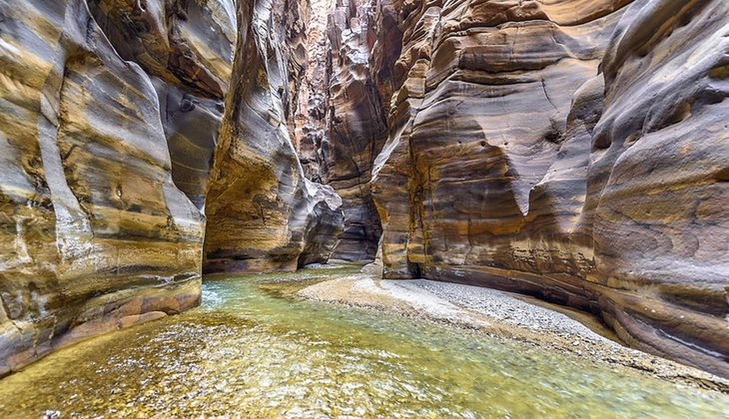 Breathtaking View Of Wadi Mujib, Jordan Wallpaper