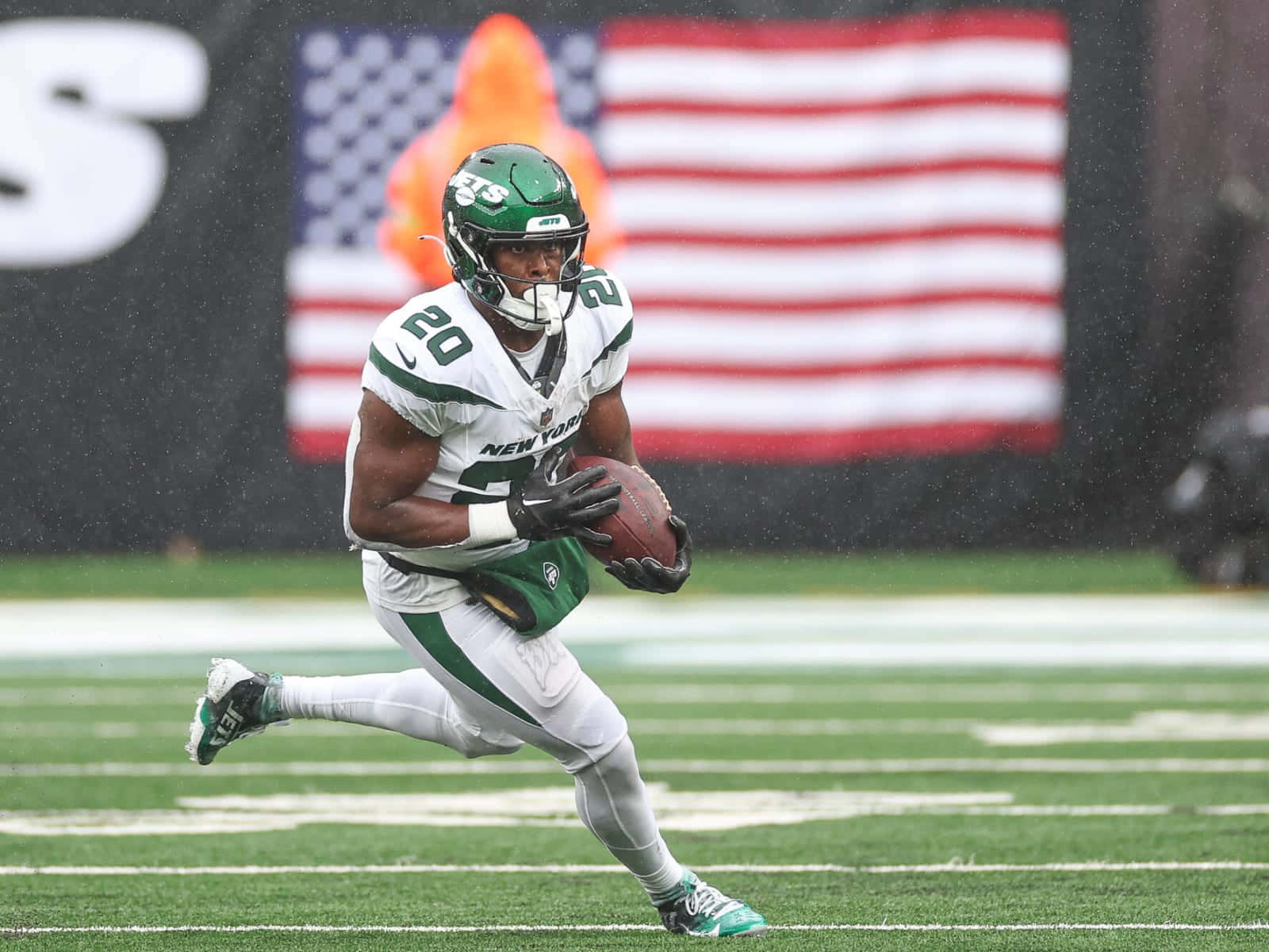 Breece Hall New York Jets Running Back Wallpaper