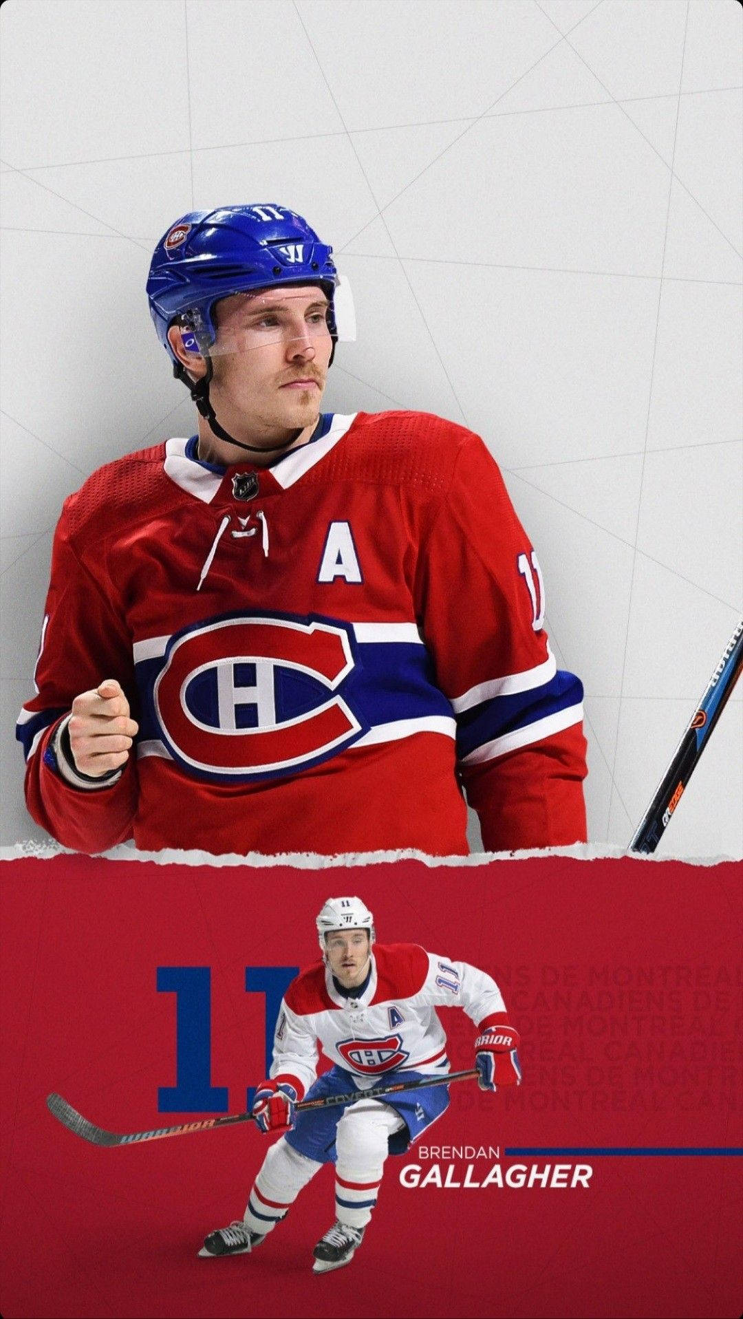 Brendan Gallagher Against White Background Wallpaper