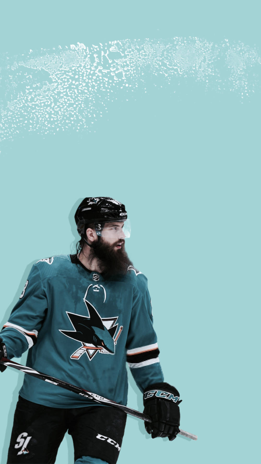 Brent Burns Minimalist Fan Art Wallpaper