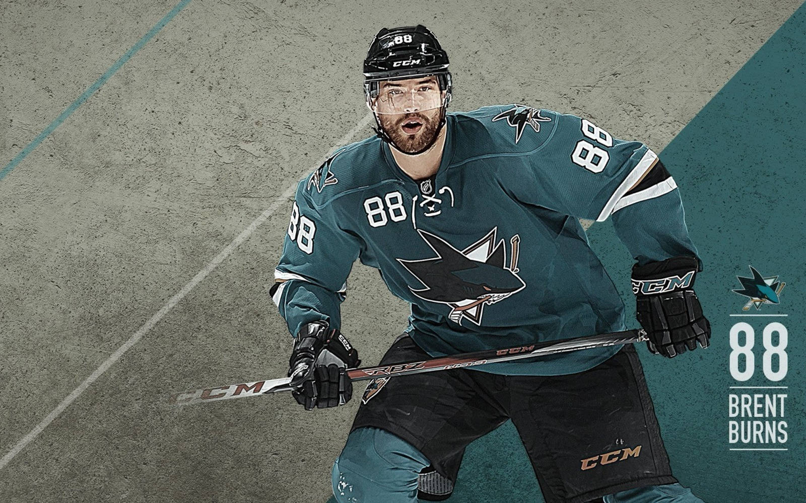 Brent Burns National Hockey League Poster Wallpaper