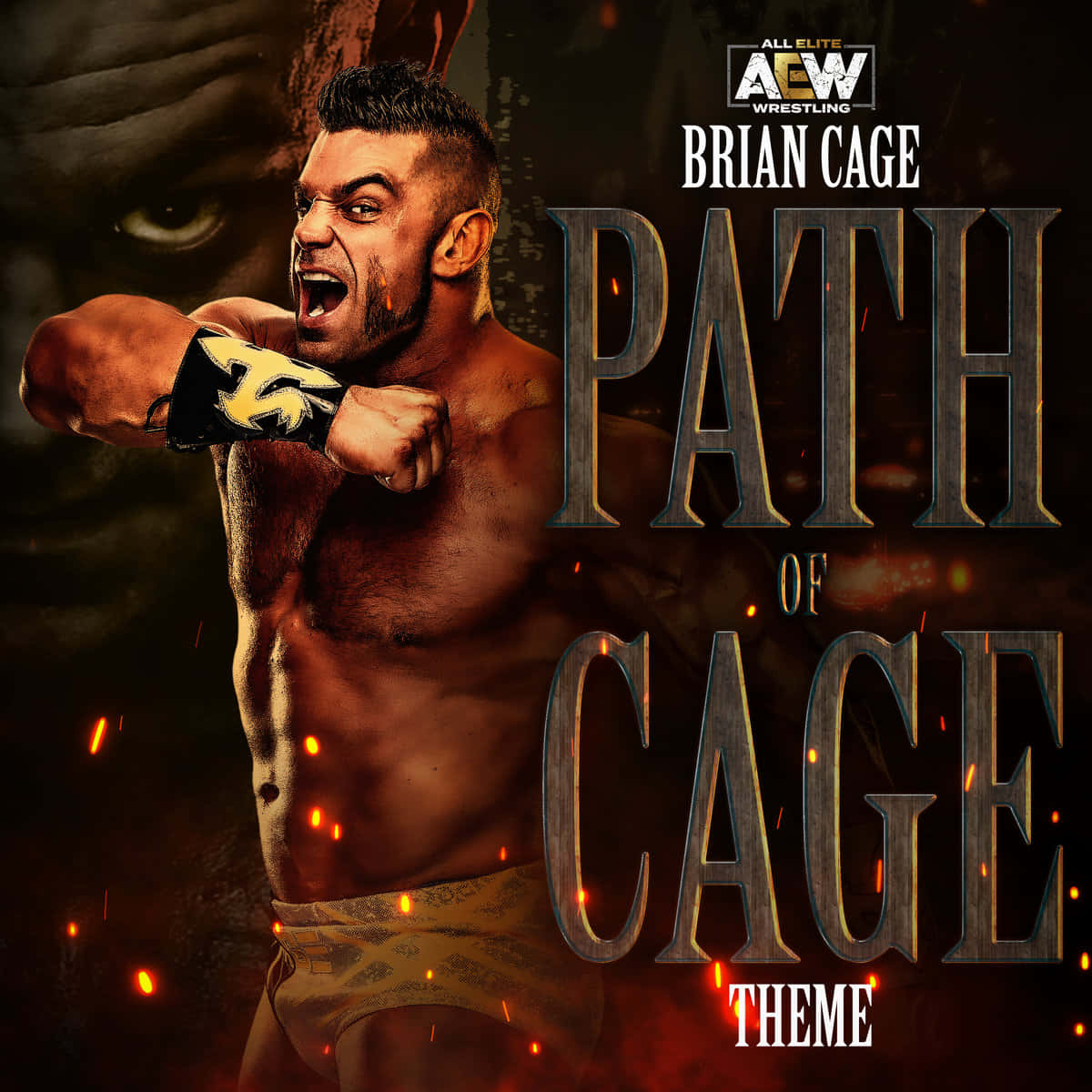 Brian Cage Unleashing Power In The Ring Wallpaper