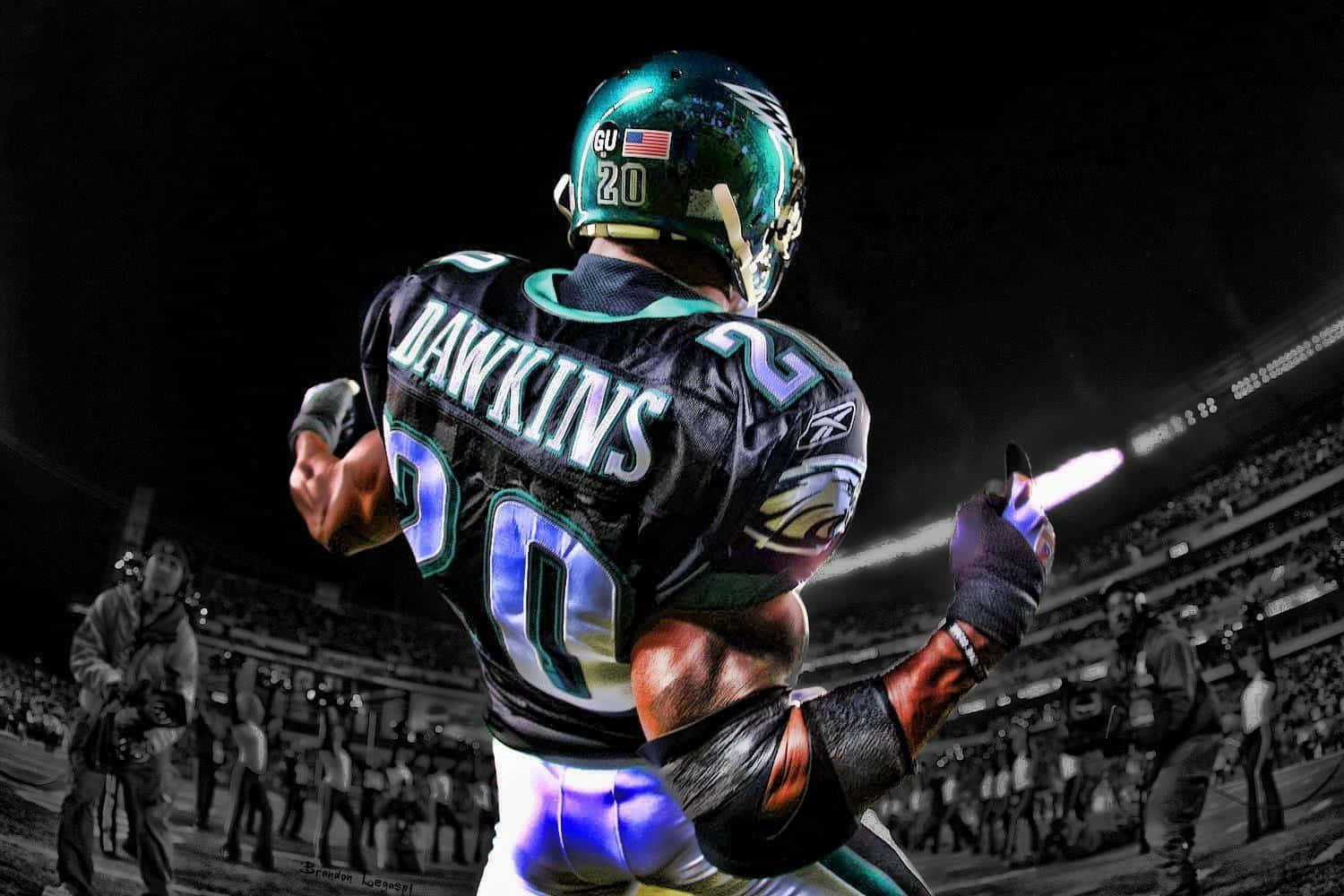 Brian Dawkins Eagles Intensity Wallpaper