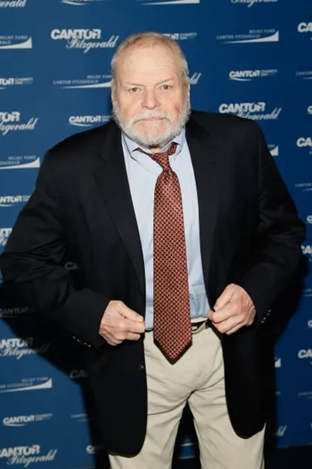 Brian Dennehy Blue Aesthetic Background Wallpaper