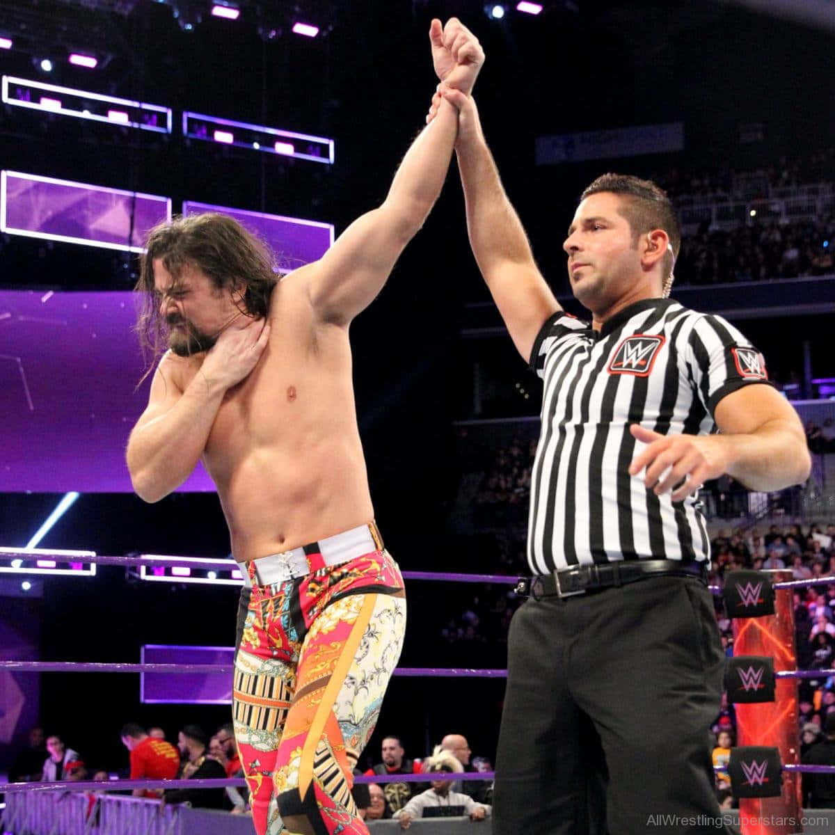 Brian Kendrick Victory In Cruiserweight Wallpaper