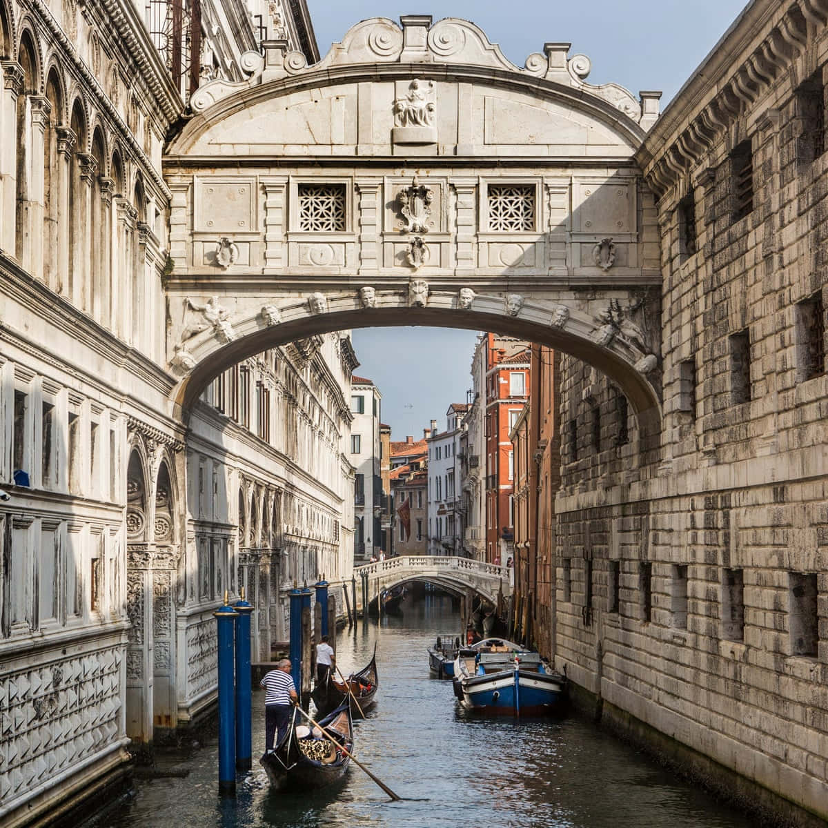 Bridge Of Sighs Gondola Banners Wallpaper