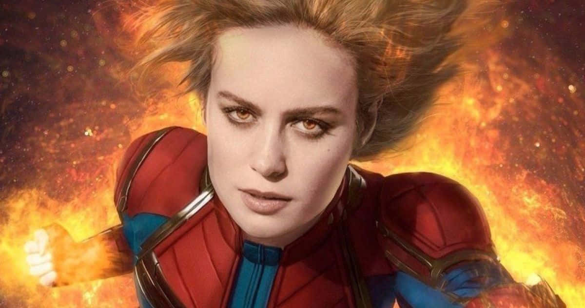 Brie Larson Returns As Captain Marvel In The Highly-anticipated Sequel Film. Wallpaper