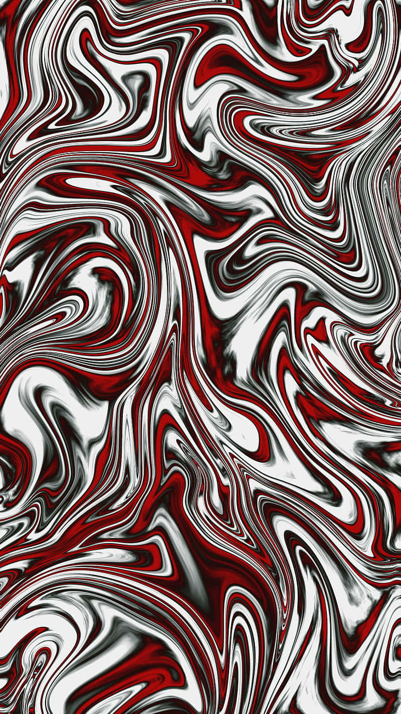 Bright Abstract Red, White And Black Colors Wallpaper