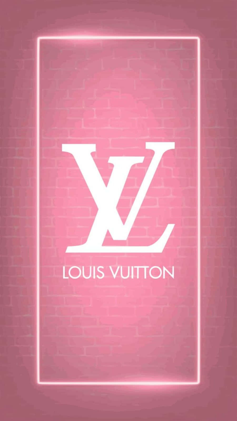 Bright And Bold Louis Vuitton Pink Wallpaper