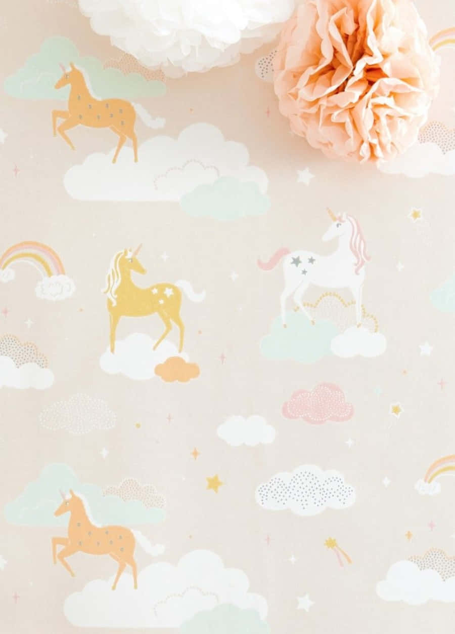 Bright And Bold Pastel Orange Wallpaper