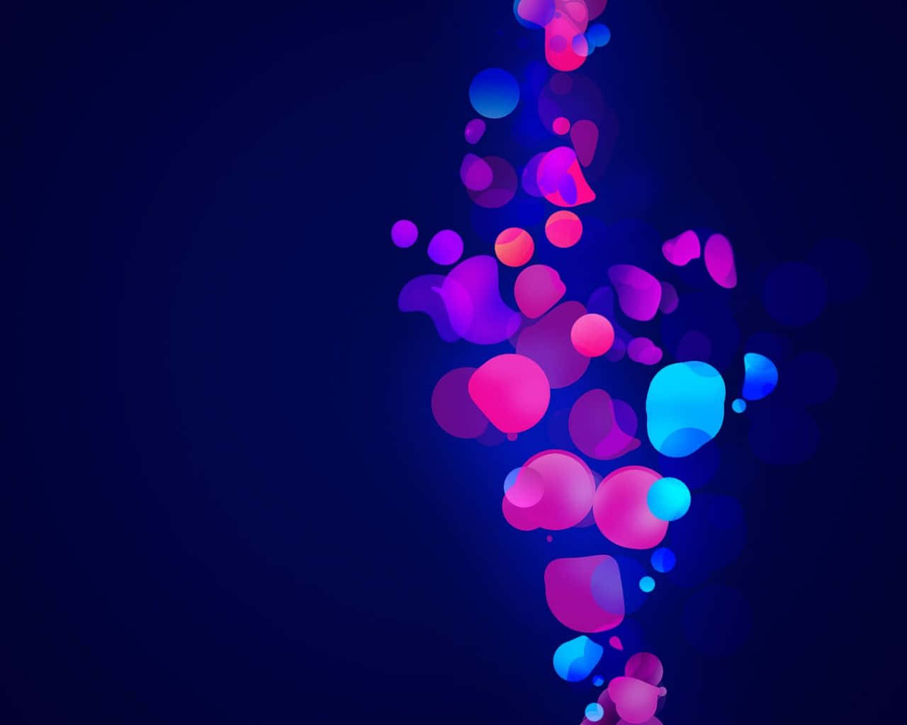 Bright And Colorful Neon Pink And Blue Wallpaper